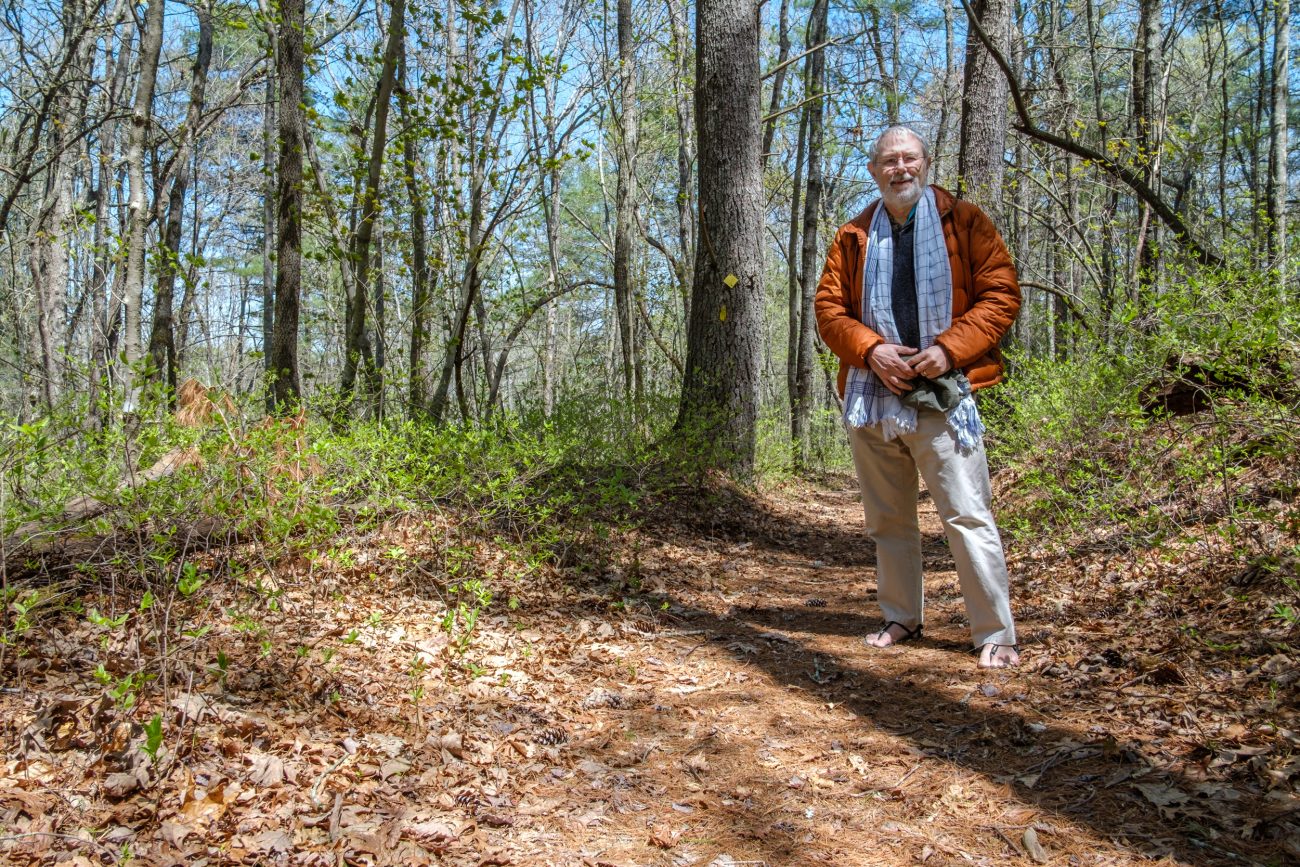 Photograph of Gary Allman on the hiking trails at Kanuga -- Near Hendersonville, North Carolina